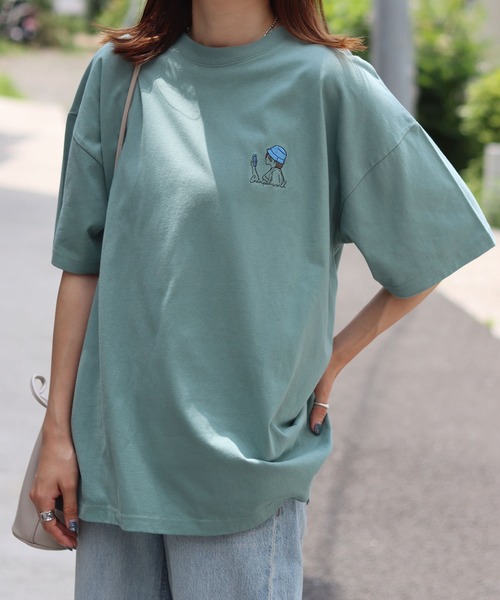 girlish 美品 ボンボリTシャツ VERYStore別注カラーネイビー NYA- / KENDAI TOPS / Tシャツ(02 charcoal gray(25)): NYA-| A
