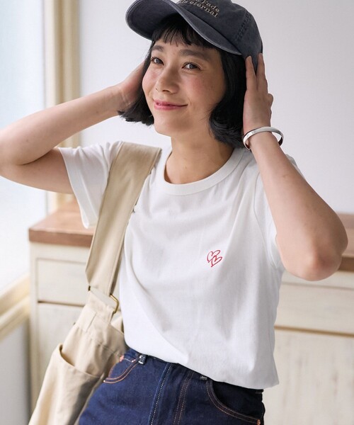 FREAK'S STORE（フリークスストア） tシャツ ダブルハート ワン