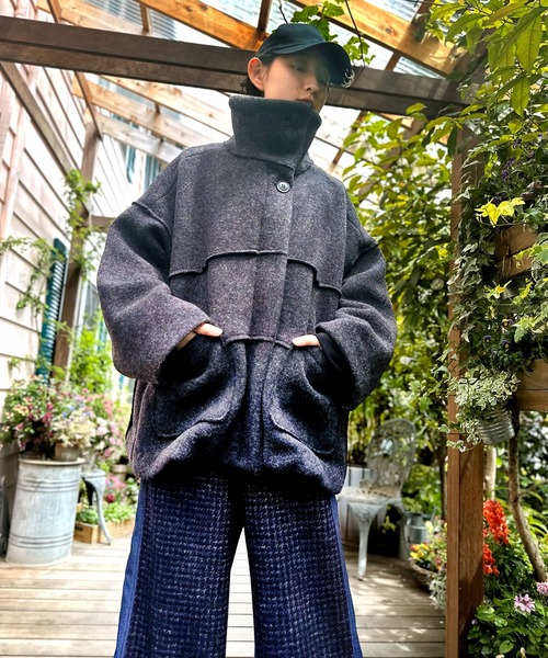 【VINTAGE INVERTERE】ハーフコート 美品 52db5c567d0f74e36c024b731d1895