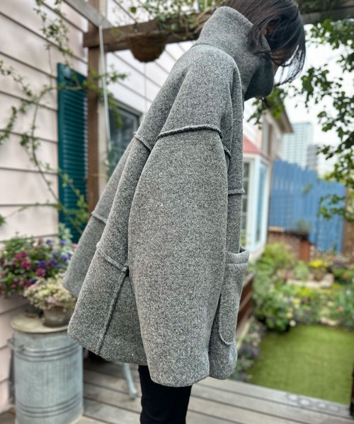 SPRUNG FRERES / スプラングフレール | リバーシブル ショールカラー  