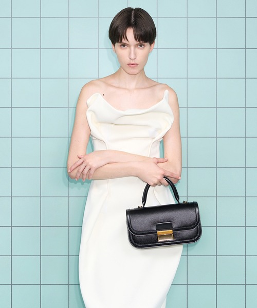 Charles &Keithシャーロット イロンゲイトトップハンドルバッグ CHARLES ＆ KEITH ハンドバッグ Charlot シャーロット イロン