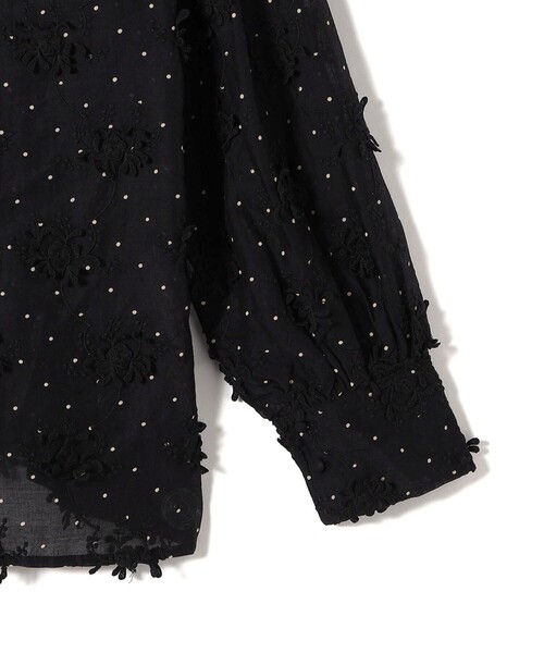 crinkle crinkle crinkle 黒　キャミソール　ブラウス crinkle crinkle crinkle】別注side frill no sleeve blouse