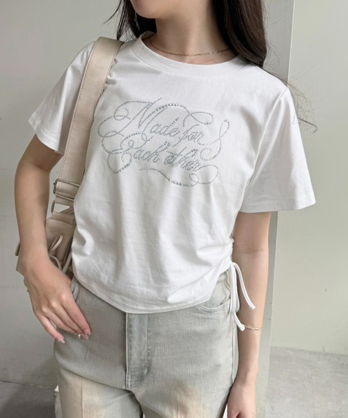 one after another NICE CLAUP tシャツ Tシャツ ドロスト