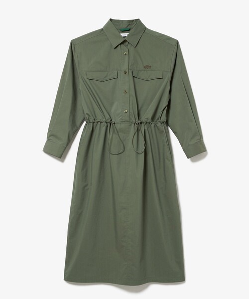国内配送★LACOSTE★フラップポケットシャツドレス 大人気！ rawdrip_losangelesapparel-