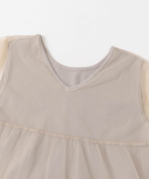 Torrazzo Donna（トラッゾドンナ） ワンピース ニット×オーガンジー