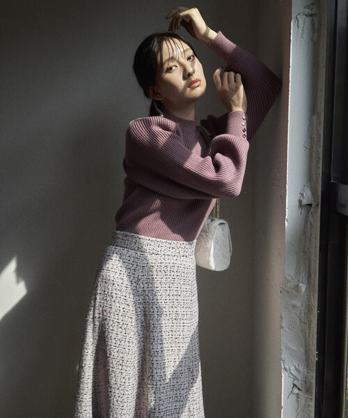 CPG フレアスカート　美品 PROPORTION BODY DRESSING スカート ミックスツイードフレア
