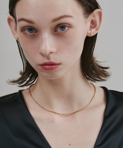 Glitter チェーン ネックレス アクセサリー　【美品】 激安 交渉あり！ Risa（リサ） ネックレス チェーン 金属アレルギー対応 あずきチェーン