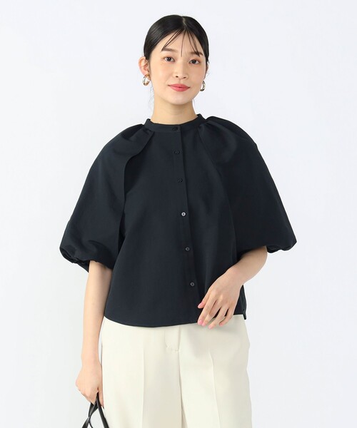 BEAMS HEART ブラウス シャツ バルーンスリーブ レディース