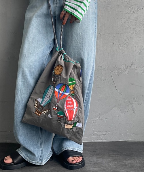 バルーンバック　刺繍 ビーズ刺繍キット】レースフラワーのバルーンバッグ ※解説動画付き | tilia