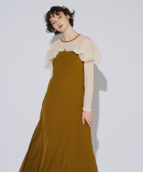 ANDRESD フリルフレアドレス ANDRESD ドレス frills flare dress フリルフレアドレス