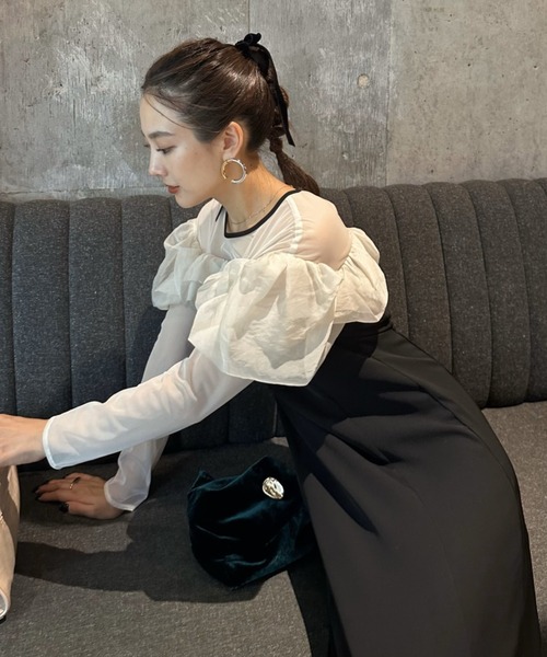 ANDRESD フリルフレアドレス ANDRESD ドレス frills flare dress フリルフレアドレス