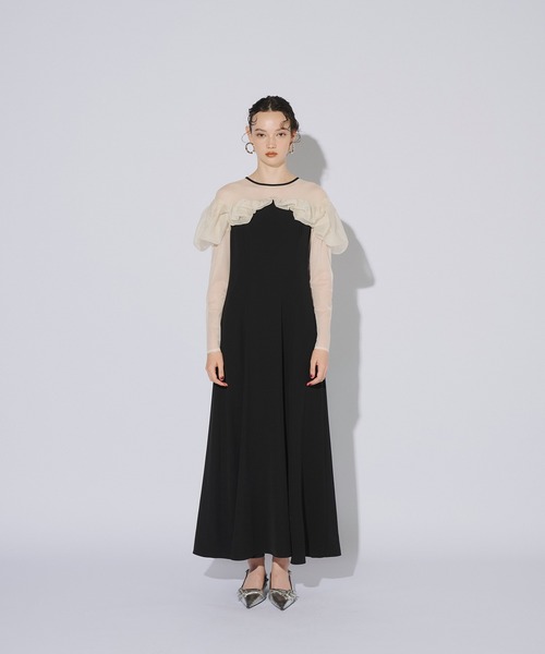 ANDRESD フリルフレアドレス ANDRESD ドレス frills flare dress フリルフレアドレス