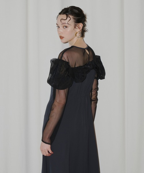 ANDRESD フリルフレアドレス ANDRESD ドレス frills flare dress フリルフレアドレス