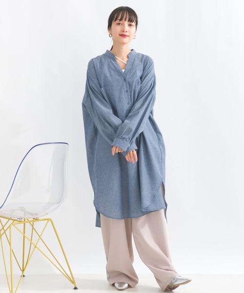 terrace ワンピース ツーポケダンガリーシャツワンピース : ZOZOTOWN