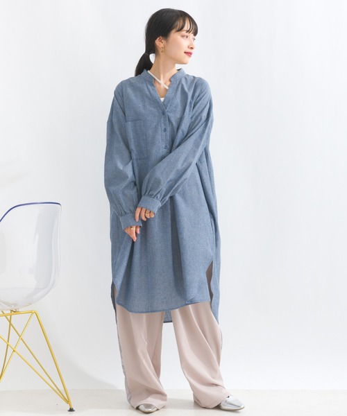 terrace ワンピース ツーポケダンガリーシャツワンピース : ZOZOTOWN