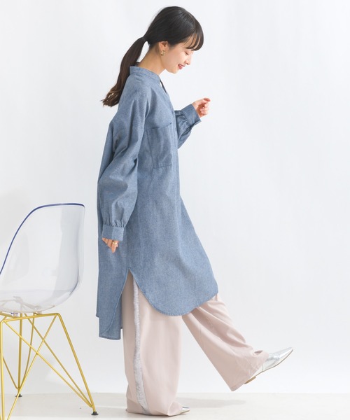terrace ワンピース ツーポケダンガリーシャツワンピース : ZOZOTOWN