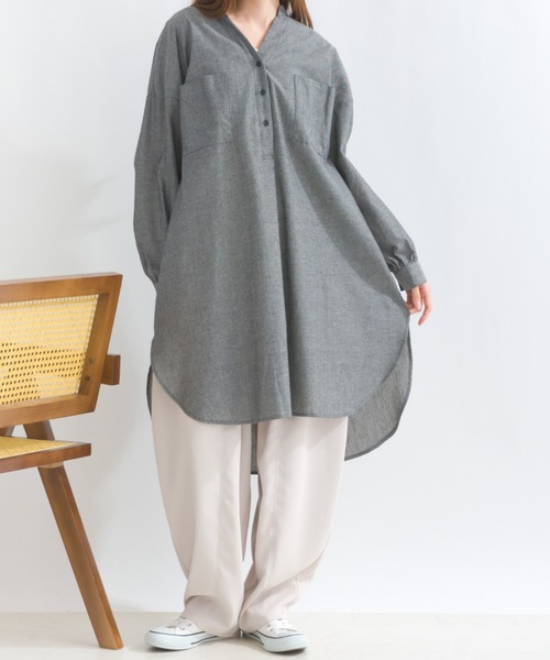 terrace ワンピース ツーポケダンガリーシャツワンピース : ZOZOTOWN