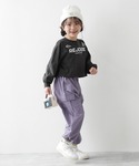 ワイドパンツ パンツ 水はじく ドローコード ...の詳細画像5