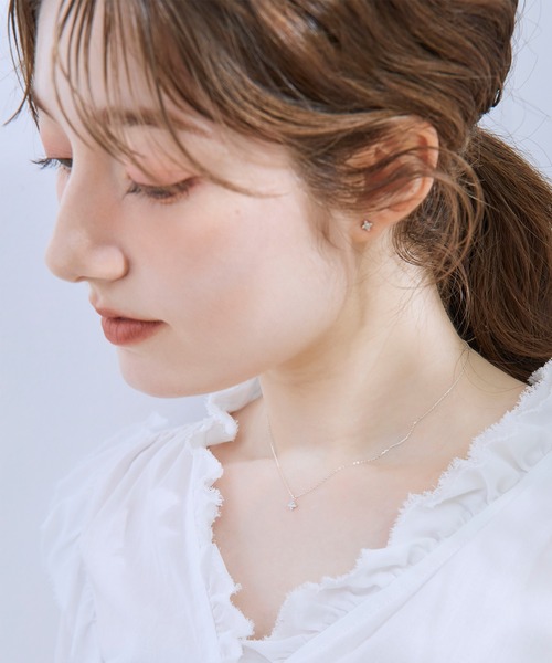 ネックレス 「silver925」クローバーネックレス レディースの画像