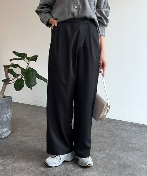 Chez toi パンツ ラップワイドパンツ レディース : ZOZOTOWN Yahoo!店
