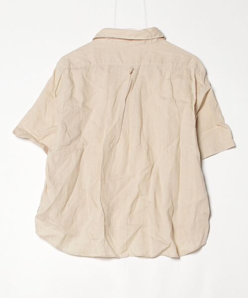 新品【DANTON】コットン半袖シャツ　36サイズ Danton 「DANTON」 半袖シャツ 36 ベージュ レディース
