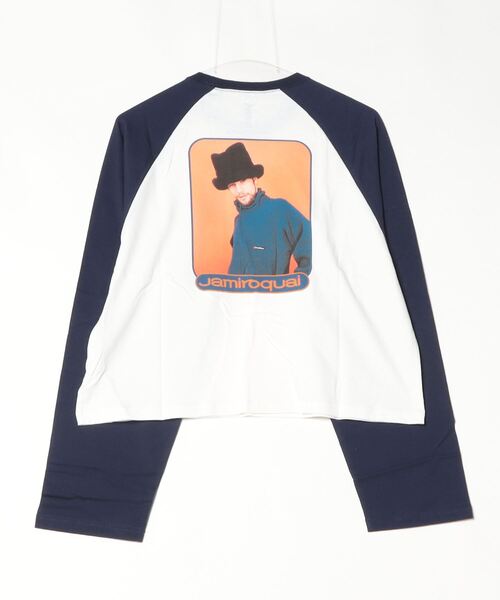 tシャツ 「ROSE BUD別注」JamiroquaiラグランロンT レディース ROSE BUD tシャツ 「ROSE BUD別注」JamiroquaiラグランロンT