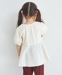 ブラウス シャツ 「ふんわりワッフル」レース付...の詳細画像3
