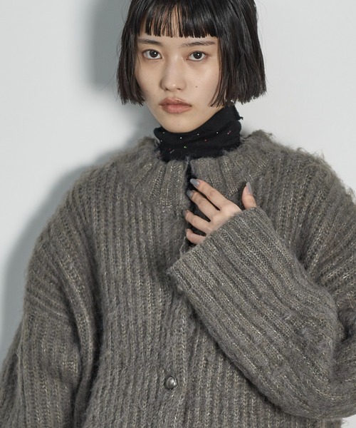 THE Yon タートルネックニット FREE チャコールグレー レディース