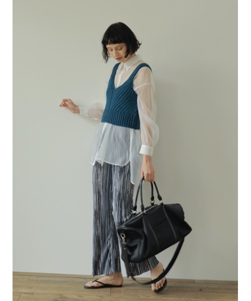 「AMAIL」 キャミソールニット FREE ピンク レディース_画像3