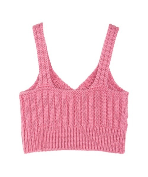 「AMAIL」 キャミソールニット FREE ピンク レディース_画像7