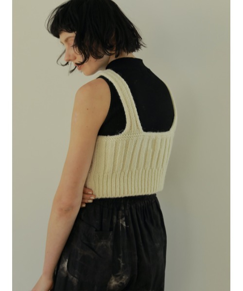 「AMAIL」 キャミソールニット FREE ピンク レディース_画像9