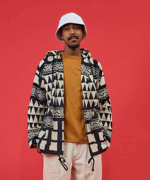 ジャケット・アウター sy.gc-jpn-001. コート ジャケット JAWANDI - SNAP BUTTON HOODIE JACKET BATIK メンズ