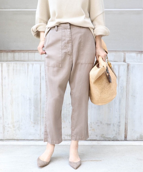 Deuxieme Classe 「Deuxieme Classe」 クロップドパンツ 34 ブラウン  