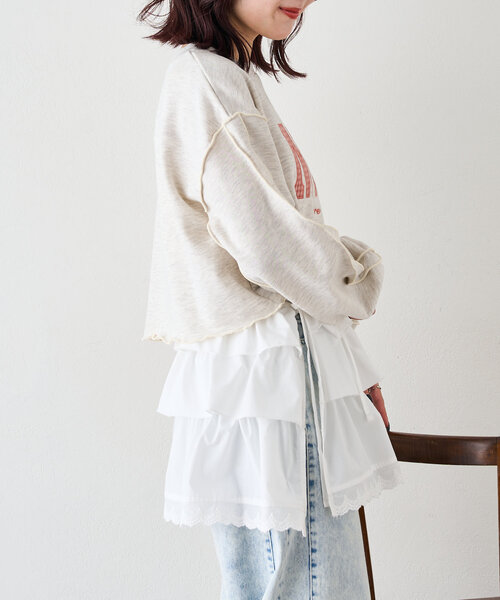 ネイビー ラップスカート フリル付き aruose-13.jpg