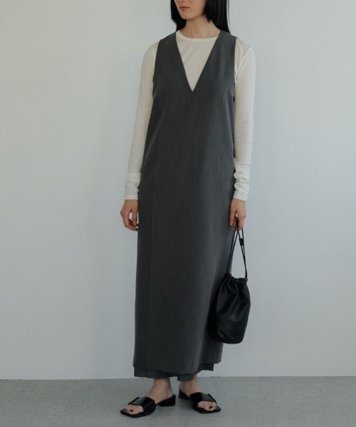 anuke（アンヌーク） ワンピース anuke Cutoff Vneck Onepiece