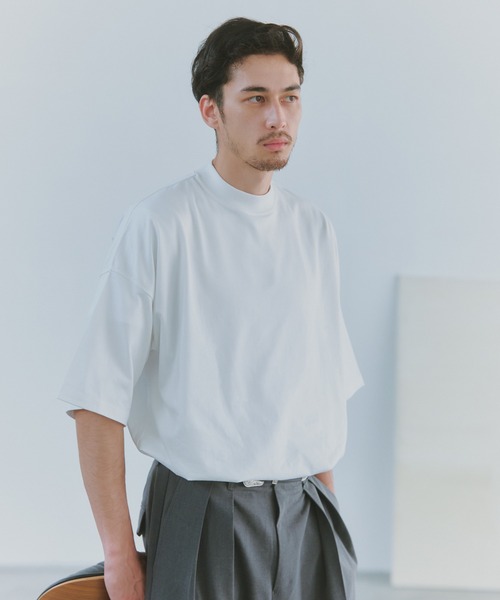 NewAnce（ニュアンス） tシャツ 「NewAnce」Oversize Mock Neck Tee