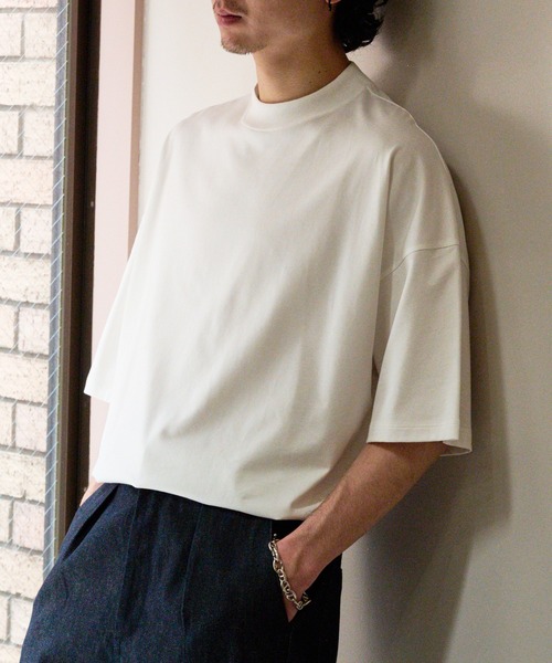 NewAnce（ニュアンス） tシャツ 「NewAnce」Oversize Mock Neck Tee