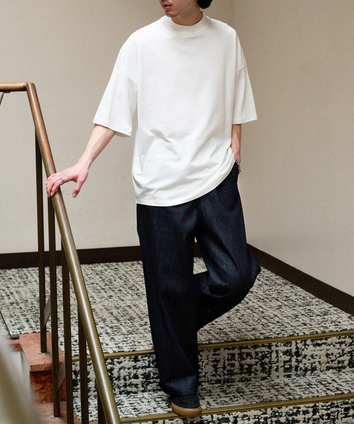 NewAnce（ニュアンス） tシャツ 「NewAnce」Oversize Mock Neck Tee