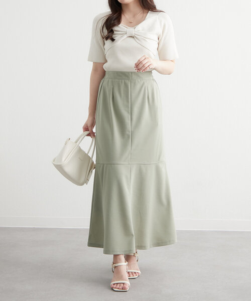 continuer de NICE CLAUP スカート ジョーゼットポンチ
