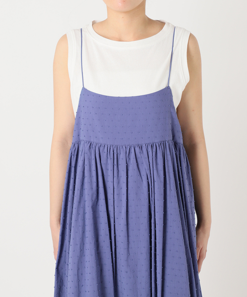 ワンピース 「2枚セット/一部カラーWEB限定/」エアリーギャザーキャミ