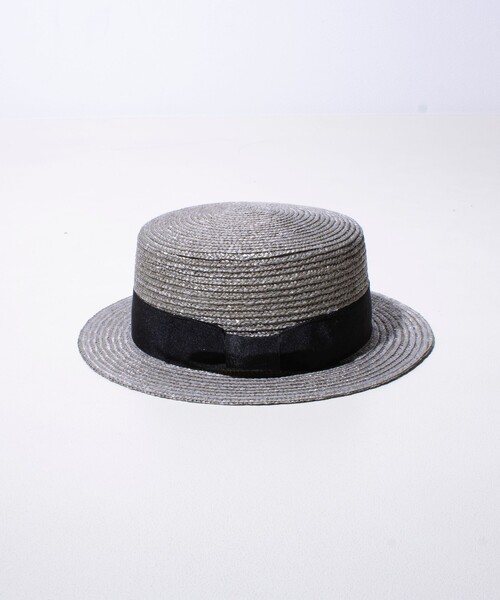 GLOSTER 帽子 ハット 「GLOSTER/グロスター」STRAW BOATER HAT