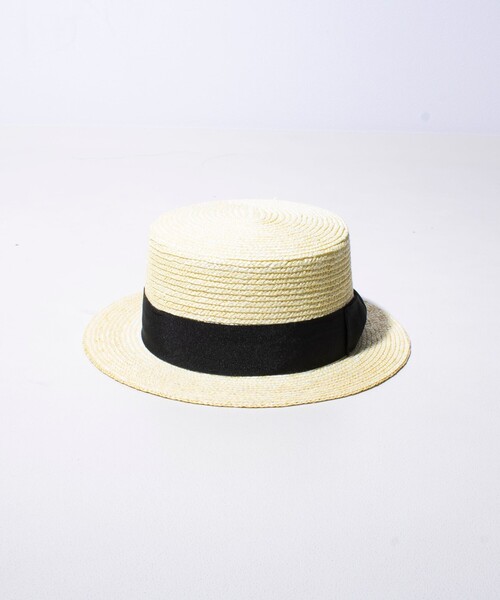 GLOSTER 帽子 ハット 「GLOSTER/グロスター」STRAW BOATER HAT