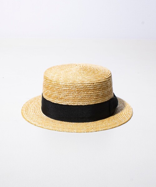 GLOSTER 帽子 ハット 「GLOSTER/グロスター」STRAW BOATER HAT