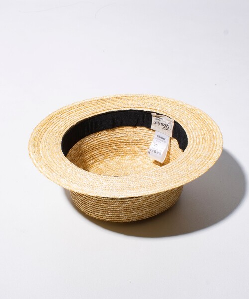 GLOSTER 帽子 ハット 「GLOSTER/グロスター」STRAW BOATER HAT