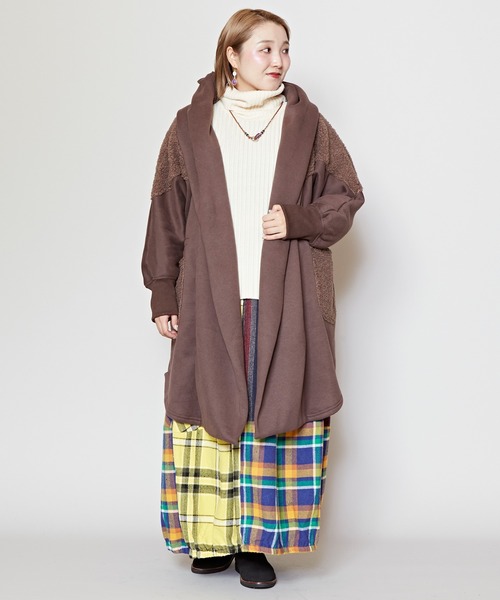 「チャイハネ」 「Amina」コート FREE ベージュ レディース_画像4