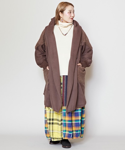 「チャイハネ」 「Amina」コート FREE ベージュ レディース_画像5