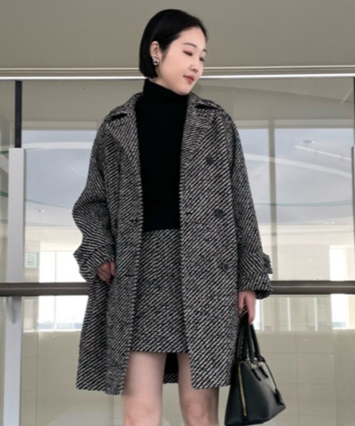 Mila Owen（ミラオーウェン） ステンカラーコート 0 ブラック