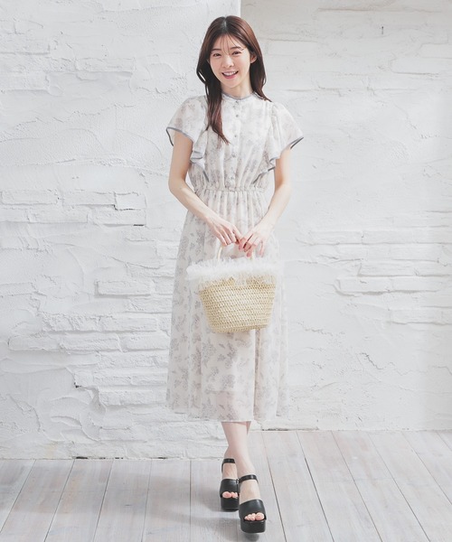 【90size】フリル袖ワンピース Honeys ワンピース フリル袖ワンピース : ZOZOTOWN Yahoo!店
