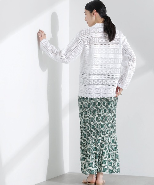 sara mallika(サラマリカ) COTTON BORDER LACE sara mallika（サラ マリカ） カーディガン Sara mallika/COTTON