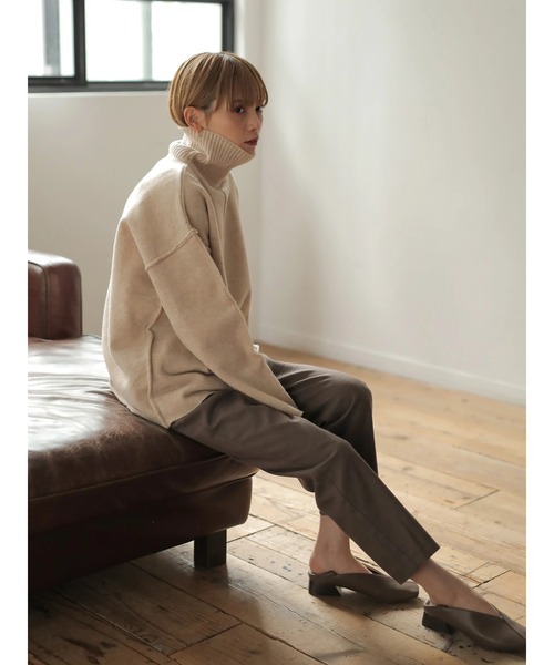 「rem closet」 タートルネックニット SMALL アイボリー レディース_画像7